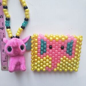 PINK ELEPHANT PONY BEAD Set ×2